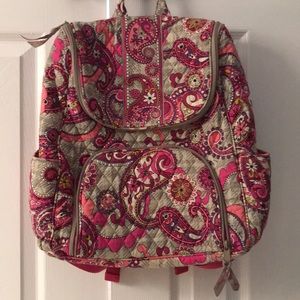 Pink/Grey Vera Bradley backpack
